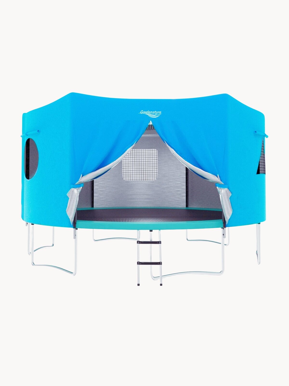 Палатка-Батут, 10 футов, 6 граней, рост 183см, для одного человека, синий только палатка