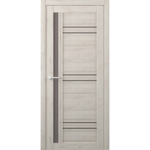 Межкомнатная дверь (дверное полотно) Albero Невада покрытие Soft Touch / ПО Soft Кремовый Бронза Мателюкс 60х200