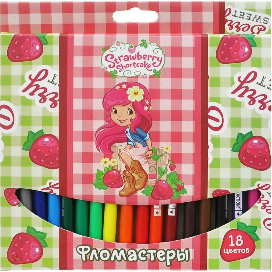 Набор фломастеров STRAWBERRY SHORTCAKE 18 шт