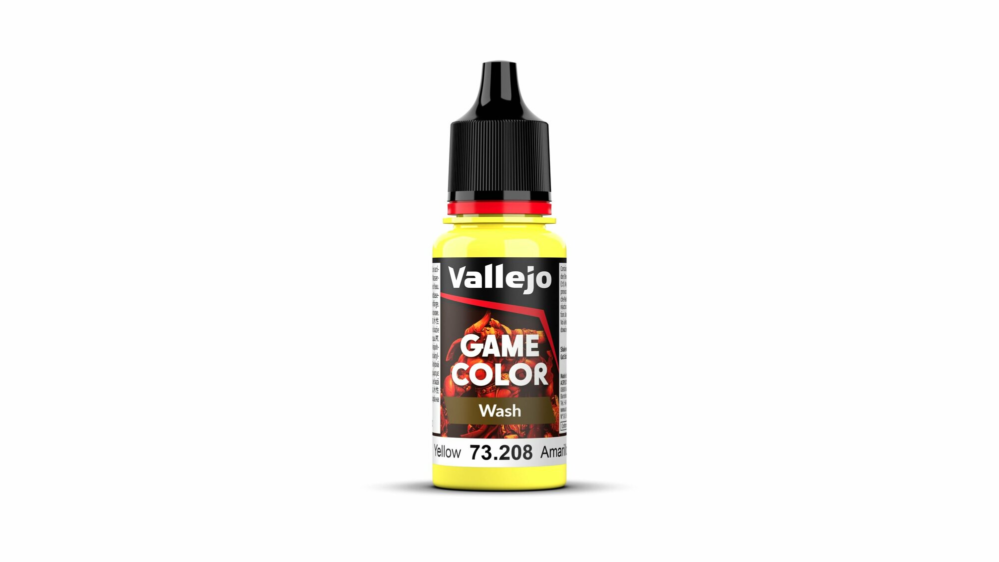 Краска Vallejo серии Game Color Wash - Yellow, проливка (17 мл)