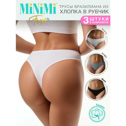фото Трусы minimi, 3 шт., размер 46 (m), мультиколор