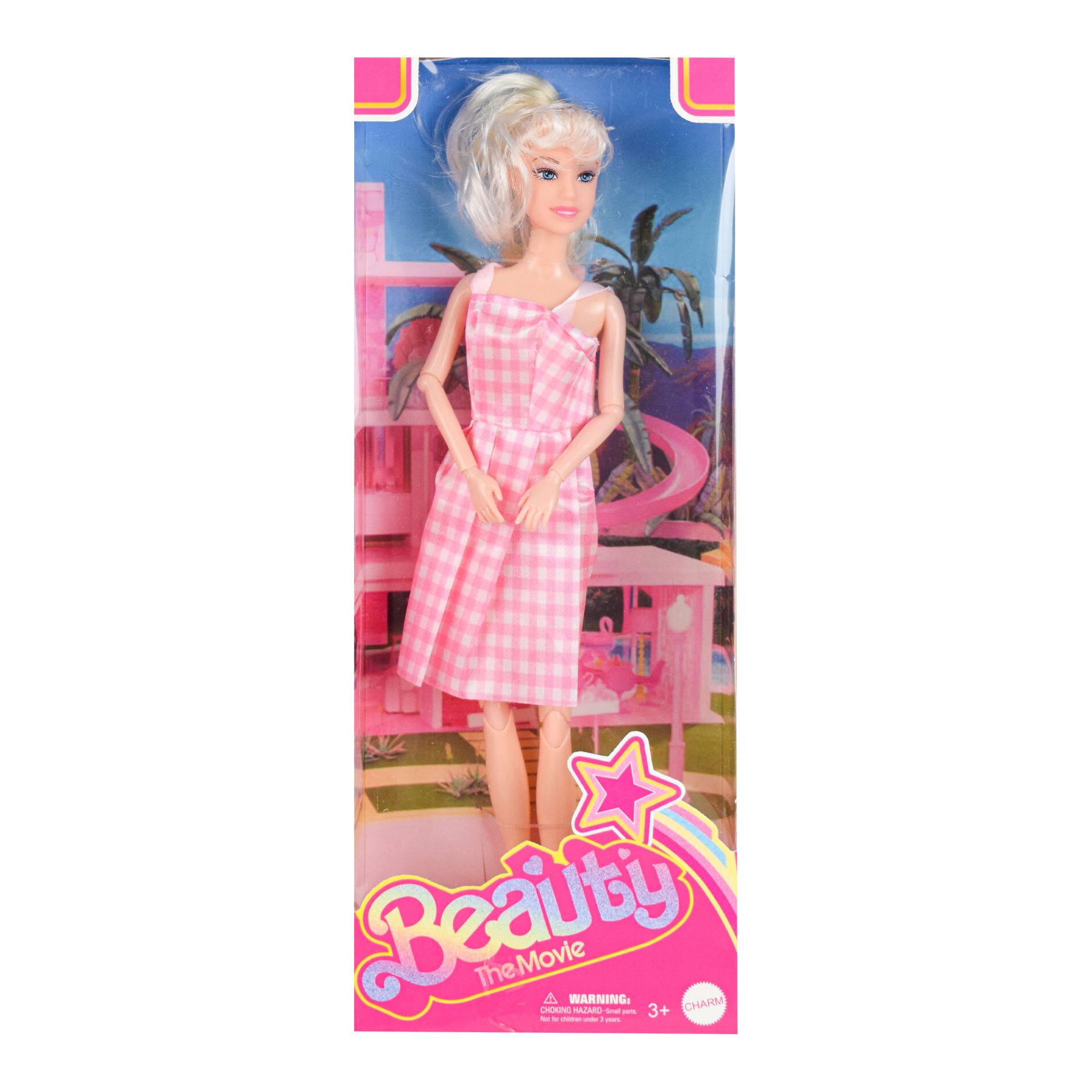 Кукла тип Барби/Шарнирная/розовый