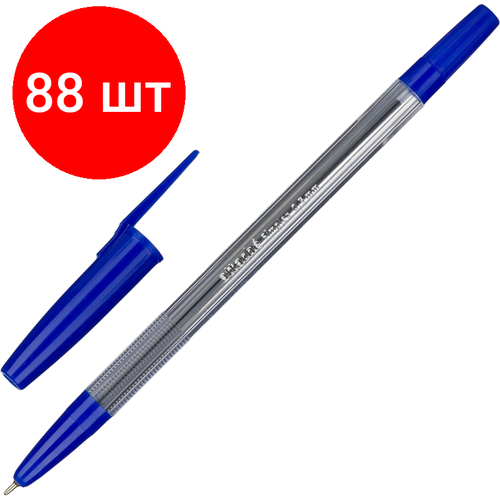 Комплект 88 штук, Ручка шариковая неавтомат. Attache Simplex шар0.5мм, лин0.3мм син, масл