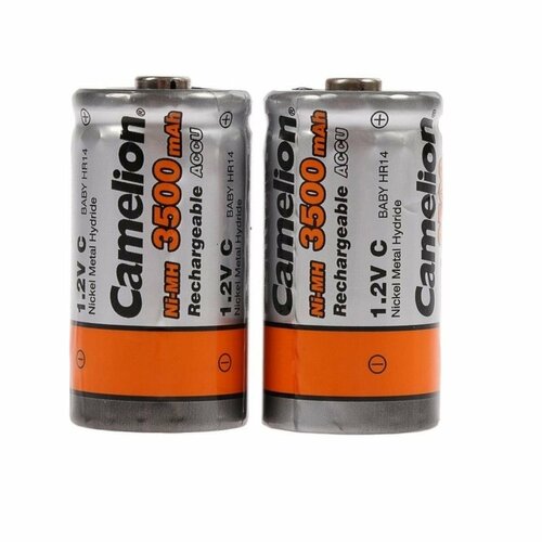 Аккумуляторная батарейка 1.2В C-3500mAh Ni-Mh BL-2, CAMELION NH-C3500BP2 (12 шт.)