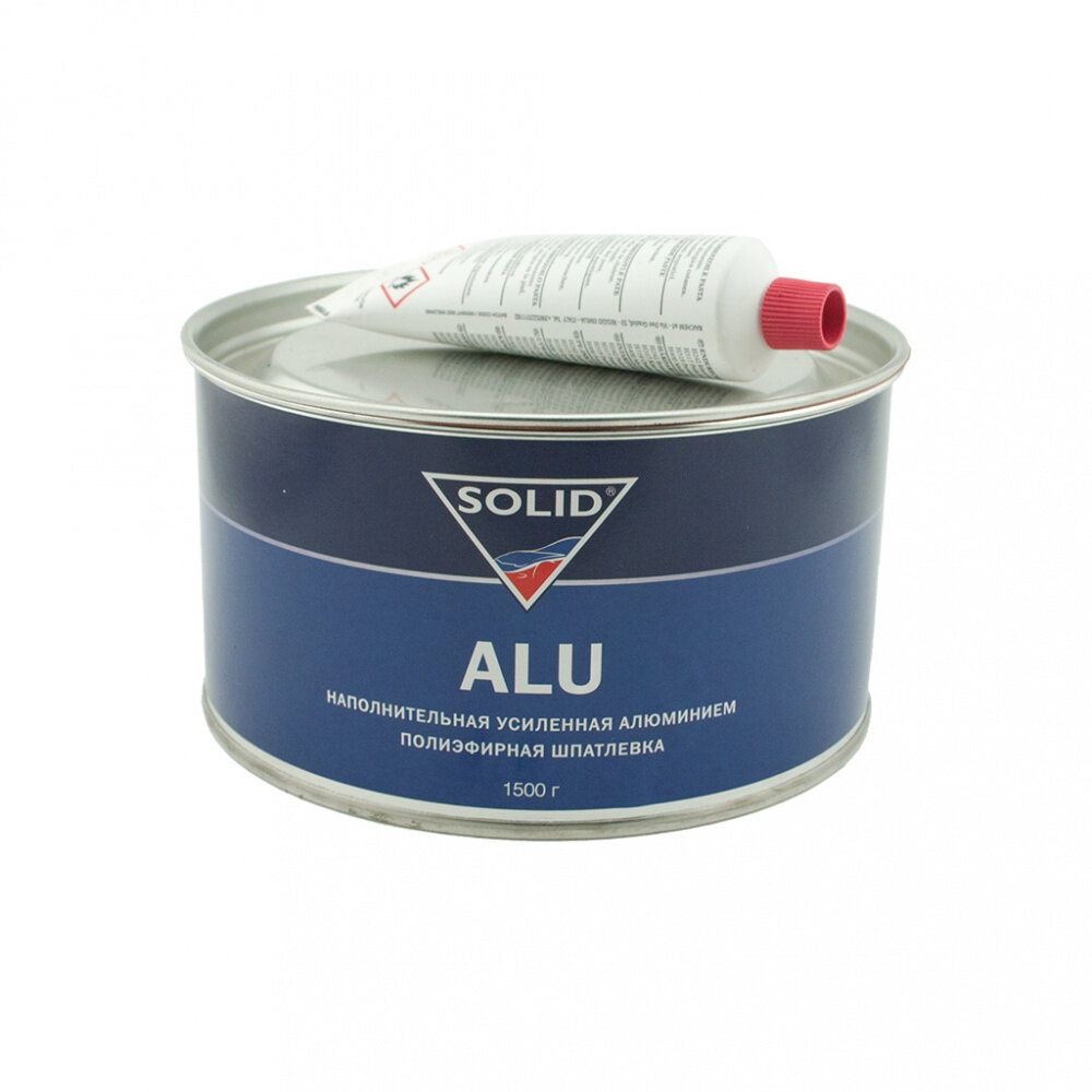 Комплект (отвердитель, шпатлевка) Солид ALU серый 0.5 кг