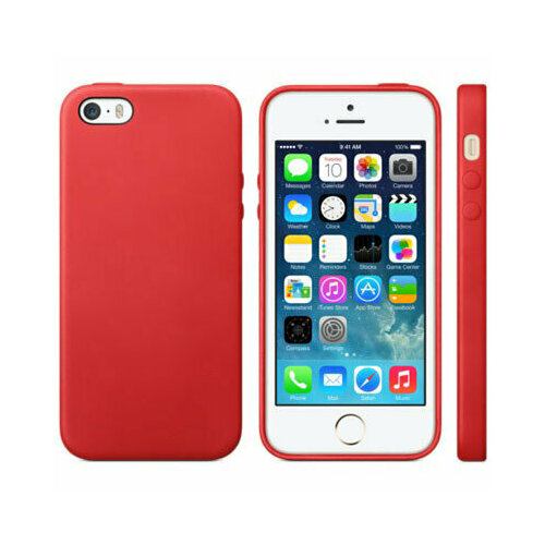 Чехол iPhone 5/5S/SE Careo Silicon Case, красный