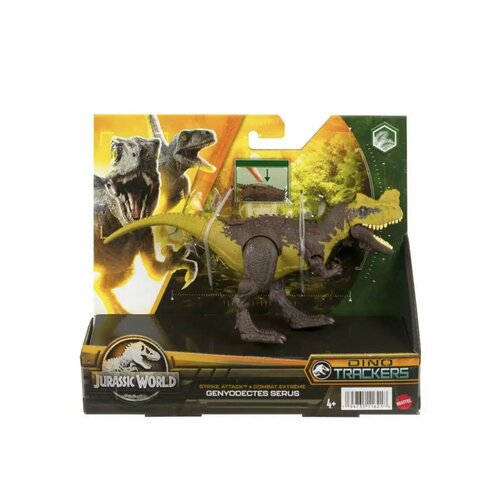 Фигурка Jurassic World Опасные динозавры Genyodectes Serus HLN65 интерактивная фигурка дилофозавра mattel jurassic world strike attack