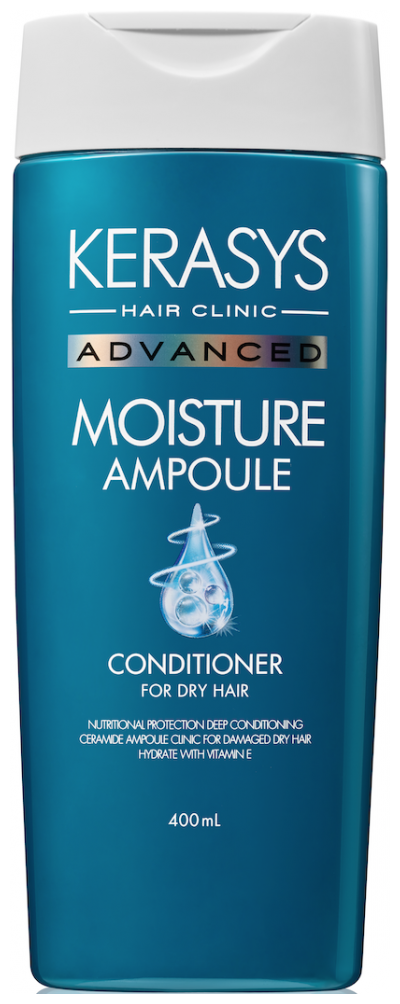Aekyung Kerasys Advanced Moisture Ampoule Кондиционер ампульный для сухих волос с церамидами Глубокое увлажнение 400 мл