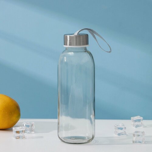 Спортивная бутылка стеклянная 500 мл бутылка для сока 1000 мл стекло прозрачный