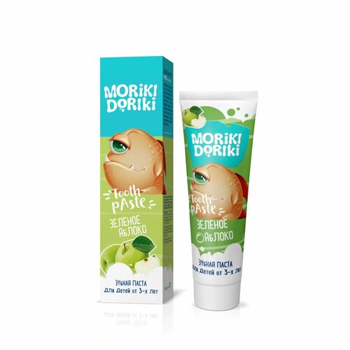 Зубная паста MORIKI DORIKI Mimzu детская Зеленое яблоко 65г
