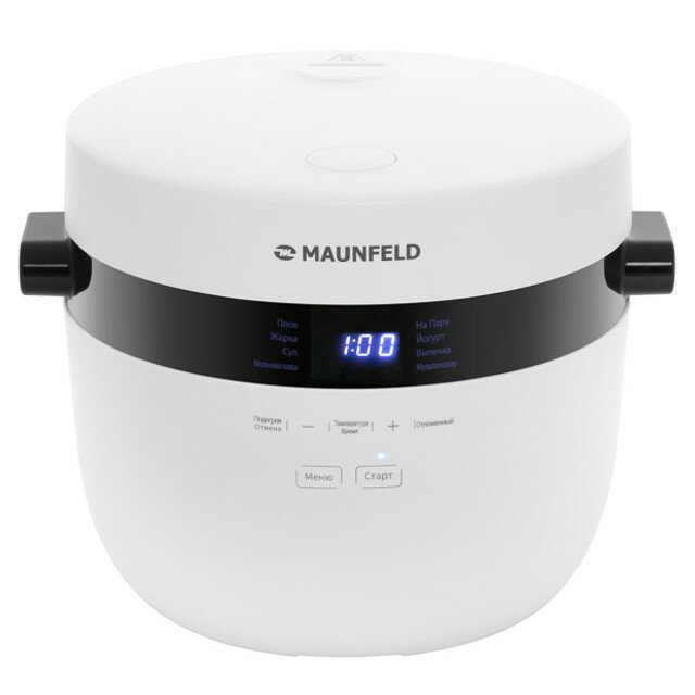 Мультиварка maunfeld mf-1623wh 860вт 5л 8 программ белый