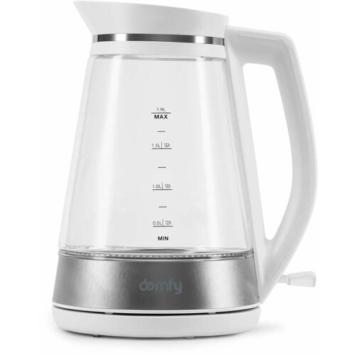 Чайник электрический DOMFY DSW-EK505 3000Вт белый и прозрачный 478600₽