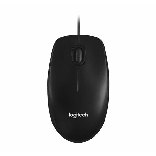 Мышь USB Logitech M100 (910-006652/910-006765) оптическая, 1000dpi, кабель 1.8м, Dark Grey