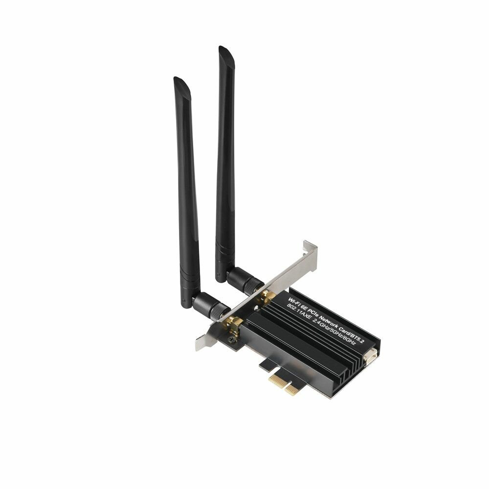 Сетевая карта для пк Wi-Fi 6E 2.4GHz 5GHz 6GHz, Bluetooth 5.2 сетевая карта pci-e Windows Linux / Sellerweb F32