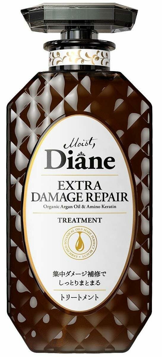 Moist Diane Extra Damage Repair Бальзам-маска кератиновая без силиконона и сульфатов с аргановым маслом Восстановление 450 мл