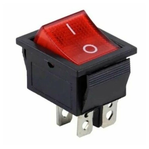 Переключатель широкий SC767 25А красная клавиша1 550₽