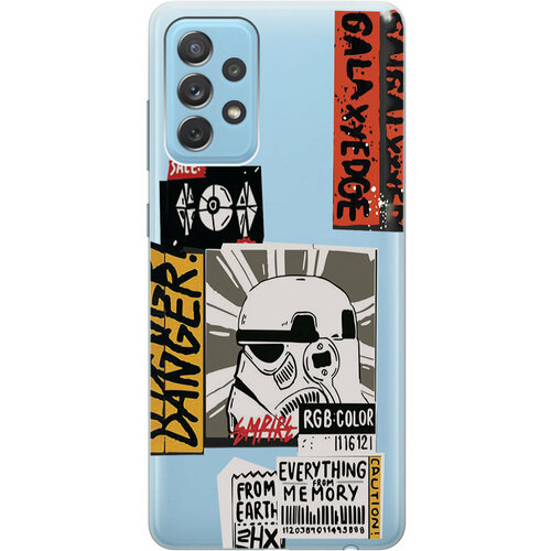 Силиконовый чехол на Samsung Galaxy A72, Самсунг А72 с 3D принтом Stormtrooper Stickers прозрачный матовый soft touch силиконовый чехол на samsung galaxy a72 самсунг а72 с 3d принтом stormtrooper stickers черный