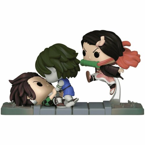 Фигурка Funko Demon Slayer: Kimetsu no Yaiba - POP! Moment - Tanjiro & Nezuko vs Temple Demon (Exc) 73984 фигурка demon slayer kimetsu no yaiba nezuko kamado