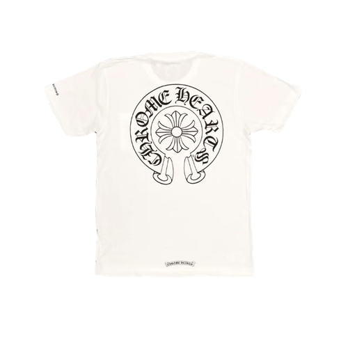 фото Футболка chrome hearts horse shoe logo pocket, размер m, черный, белый
