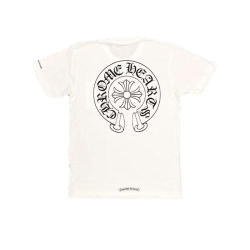 Футболка Chrome Hearts Horse Shoe Logo Pocket, размер M, черный, белый