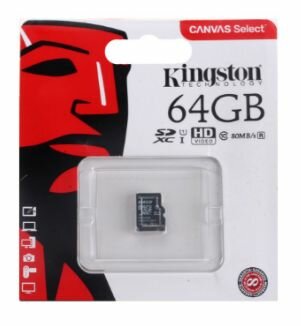 Карта памяти 64GB microSDXC class 10 UHS-I Kingston Canvas Select без адапт.