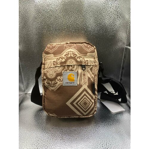 фото Сумка мессенджер бандана бандана коричневаякархарт сумка на плечо, коричневый no_name