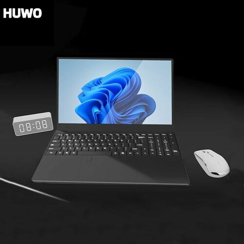 HUWO Ноутбук 156 Intel Celeron N5095 20 ГГц RAM 16 ГБ SSD 256 ГБ Intel UHD Graphics Windows Pro Черный Русская раскладка Студенческие игры ноутбуки рабочие ноутбуки Рабочий ноутбук 3450000₽