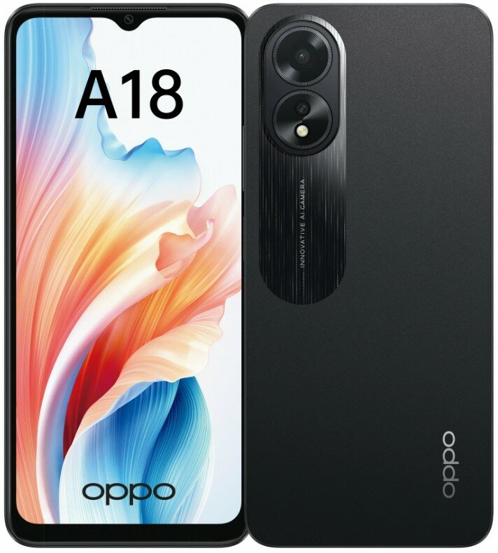 OPPO A18 4/128GB Черный (RU)