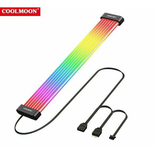 Накладка на кабель питания видео карты c ARGB подсветкой черная