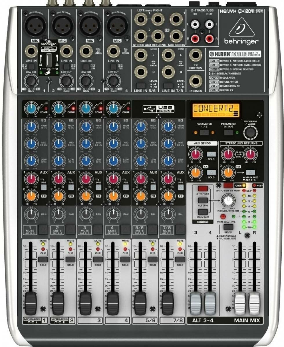 Микшерный пульт BEHRINGER Xenyx QX1204USB