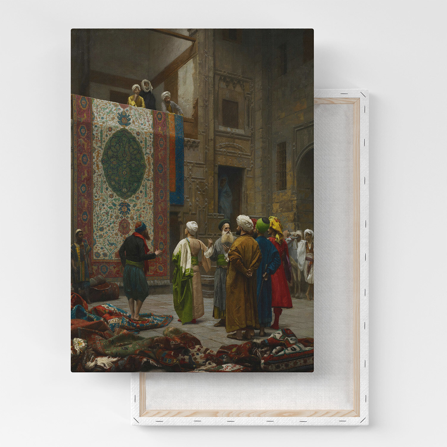 Картина на холсте, репродукция / Жан-Леон Жером - The Carpet Merchant / Размер 30 x 40 см