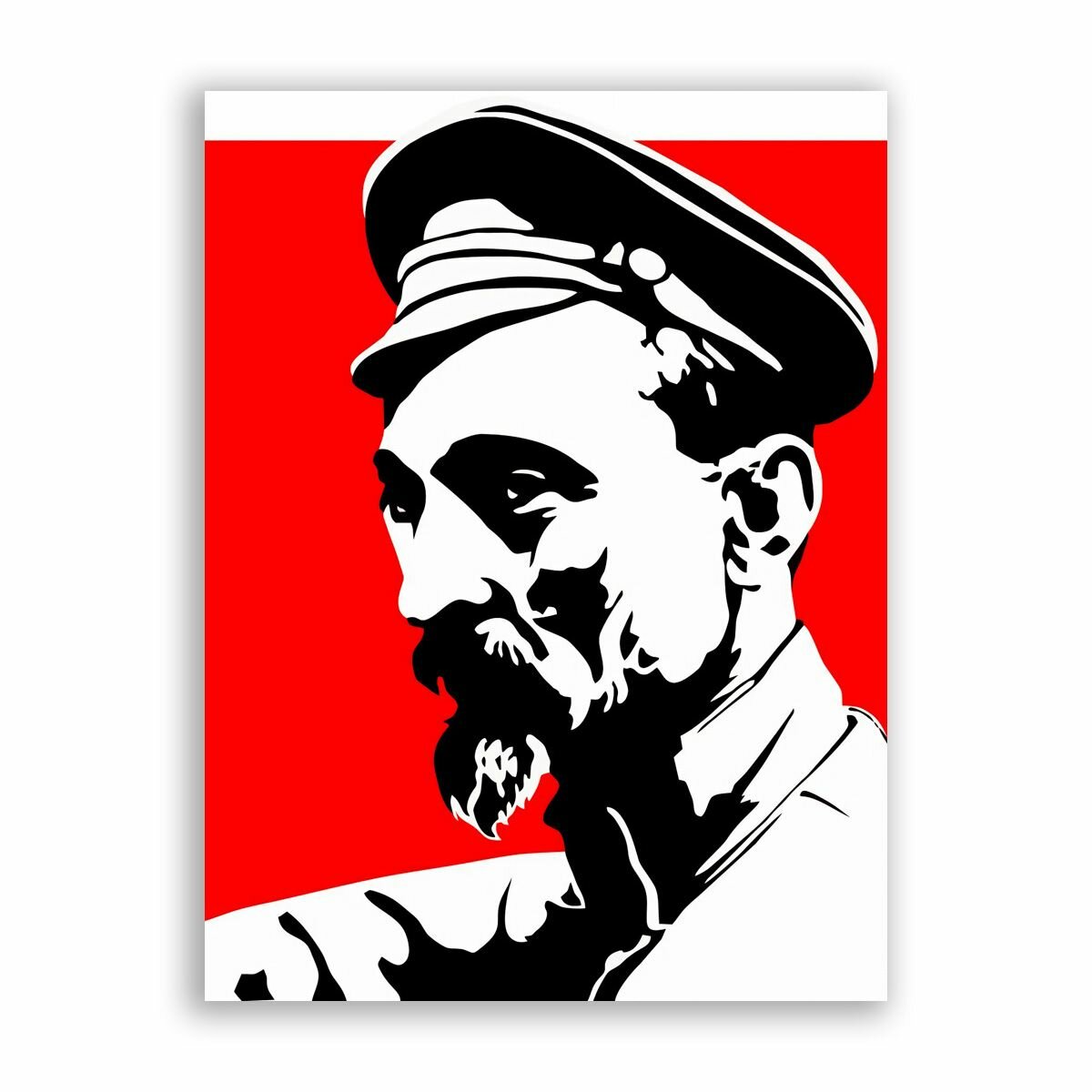 Советский постер плакат на бумаге / Феликс Эдмундович Дзержинский / Размер 80 x 106 см