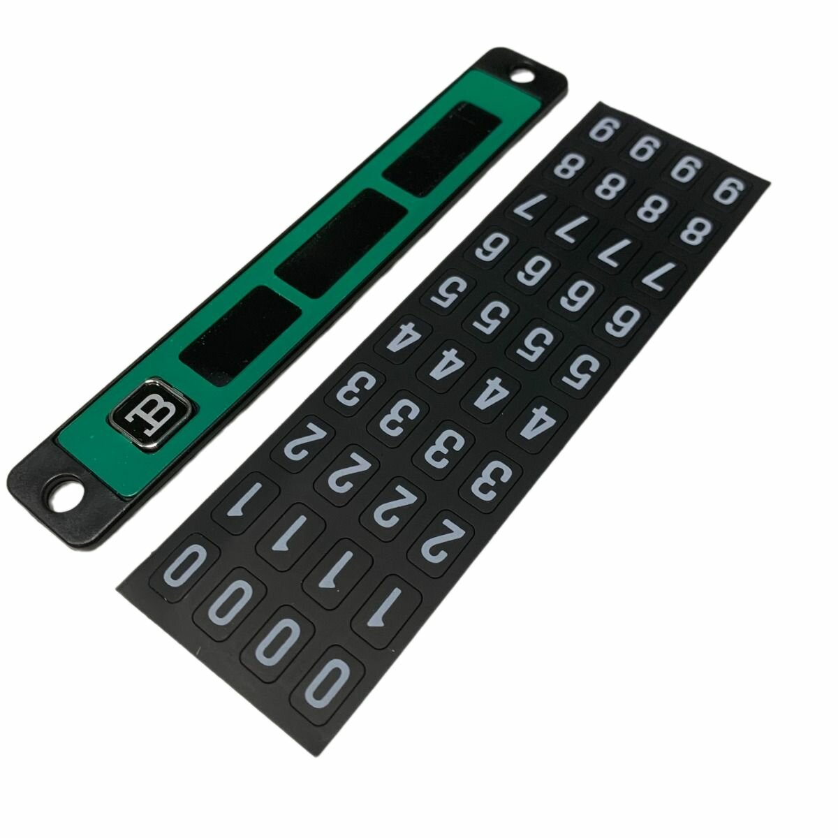 Автовизитка парковочная / табличка с номером телефона в автомобиль (зеленый)