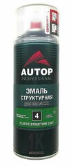 Эмаль структурная для пластика AUTOP № 4, черная 520 мл.