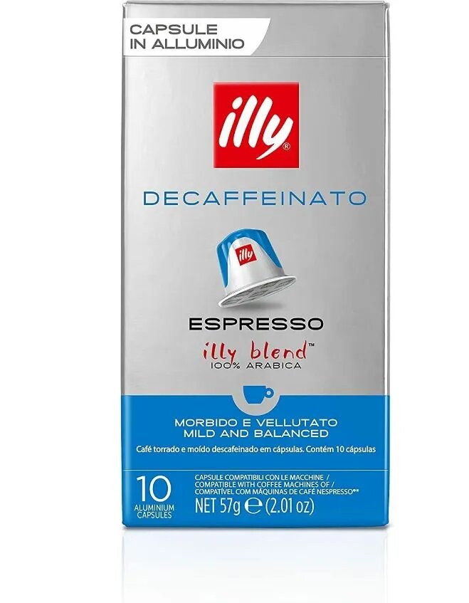 Кофе в капсулах illy Espresso Decaffeinato, 10 капсул