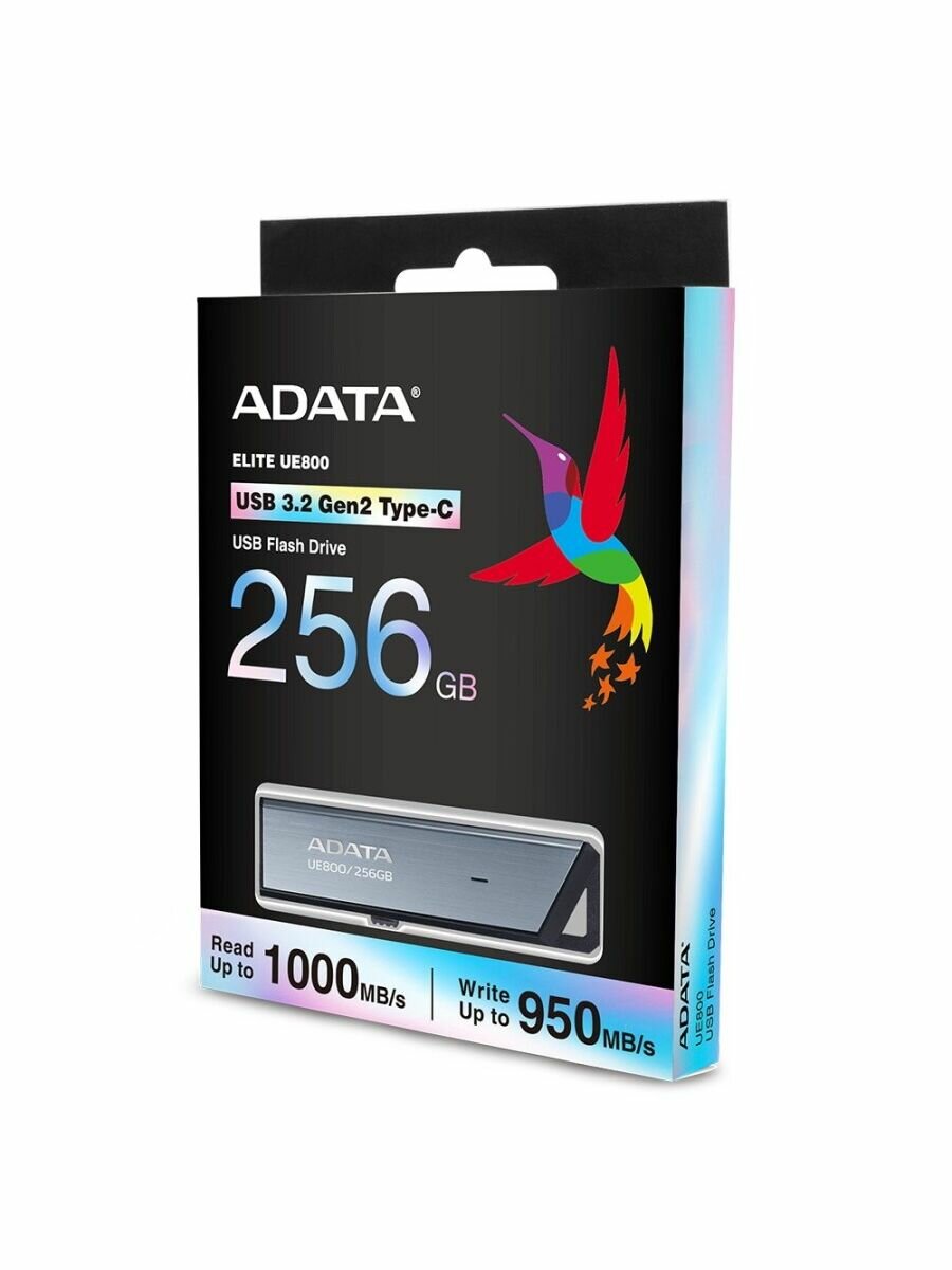 Флеш Диск A-Data 256Gb UE800 AELI-UE800-256G-CSG USB3.2 серебристый