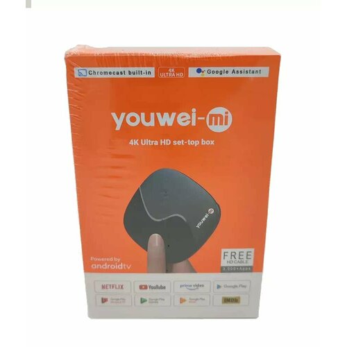 ТВ приставка Youwei TV BOX X1 2/16 Гб 4К тв приставка tv box смарт тв медиаплеер android черный