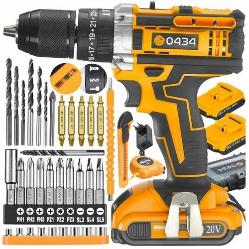 Дрель-шуруповерт аккумуляторная Majster Polska MP-0434 20 В 1450000₽