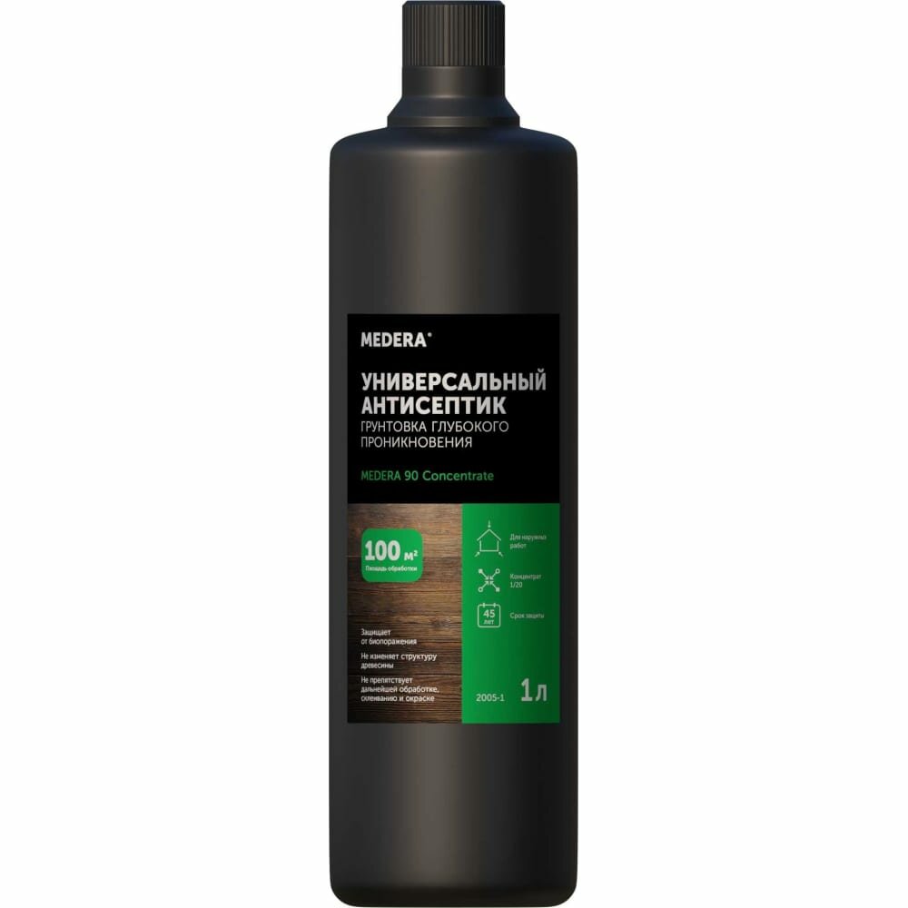 фото Универсальный антисептик для древесины MEDERA 90 Concentrate, Медера 90 Концентрат