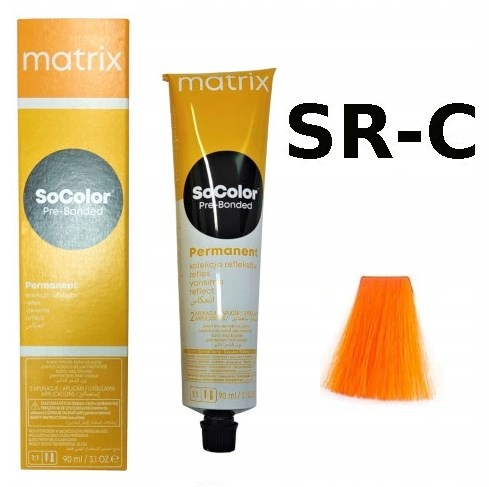 Краска для волос Matrix Coloring Hair SoColor Pre-Bonded, Перманентная краска для волос с бондером, SR-C