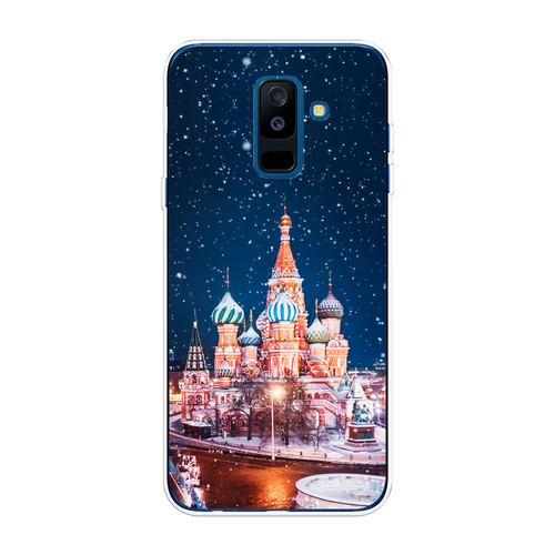 Силиконовый чехол на Samsung Galaxy A6 Plus / Самсунг Галакси A6 Плюс Москва 1 силиконовый чехол акварельные пионы на samsung galaxy a6 plus самсунг галакси a6 плюс