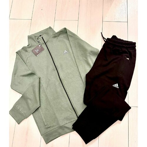 фото Костюм , размер 52, хаки, черный sport life el