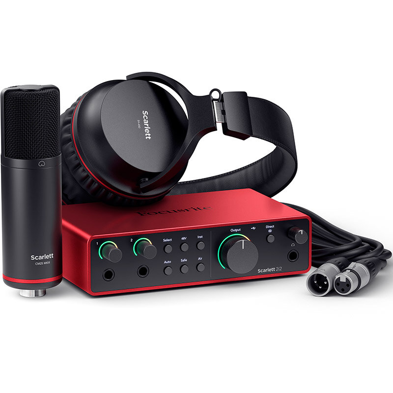 Комплект для звукозаписи Focusrite Scarlett 2i2 Studio 4th Gen 386998