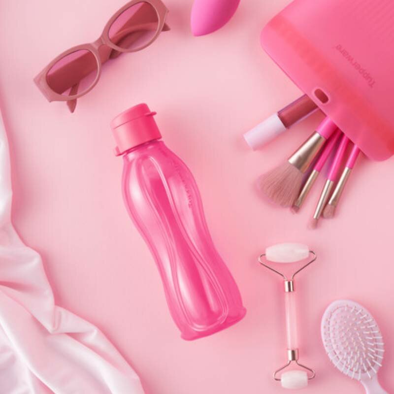 Tupperware Эко-бутылка с клапаном розовая 500 мл