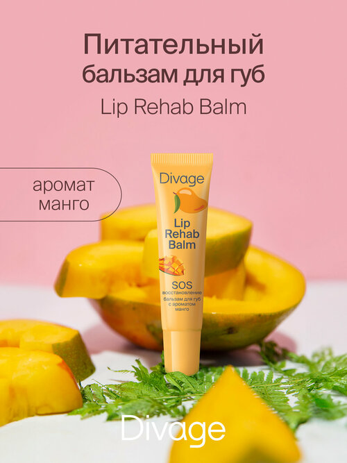 Divage Бальзам для губ Lip Rehab Balm с ароматом манго