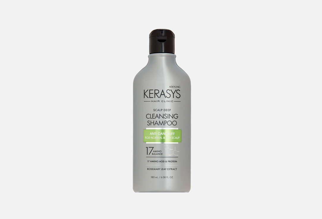 Шампунь для волос Kerasys, HAIR CLINIC SCALP DEEP CLEANSING SHAMPOO 180мл