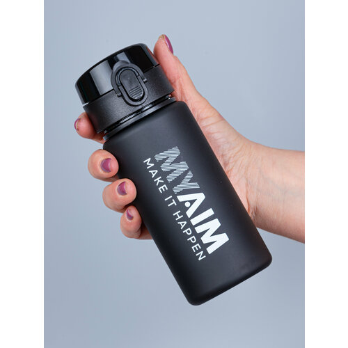 фото Бутылка спортивная для воды 400 мл myaim черный
