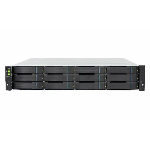 Infortrend Система хранения данных EonStor GSe Pro 3000 2U/12bay, single subsystem,4x1G iSCSI ports,2x host board,2x4GB RAM,2x(PSU+FAN),12xSATA SFF/LFF,1xRail kit(GSe 3012T-D)