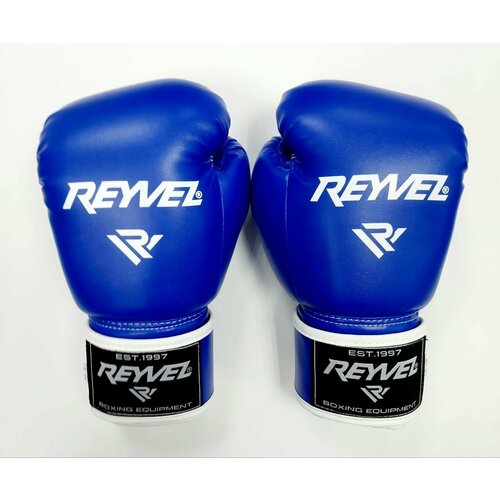 New Logo Перчатки боксерские REYVEL, серия 80, 12 унций, синие