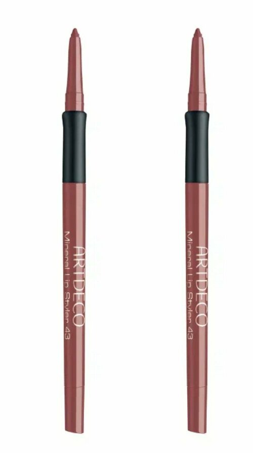 Карандаш для губ минеральный Artdecо, ineral Lip Styler, тон 43, 0.4 гр, 2 шт